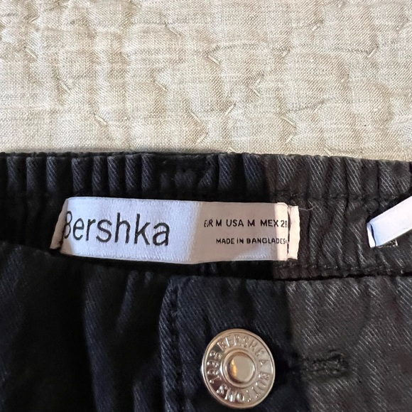 Bershka Black Cargo Joggers - Picture 3 of 3